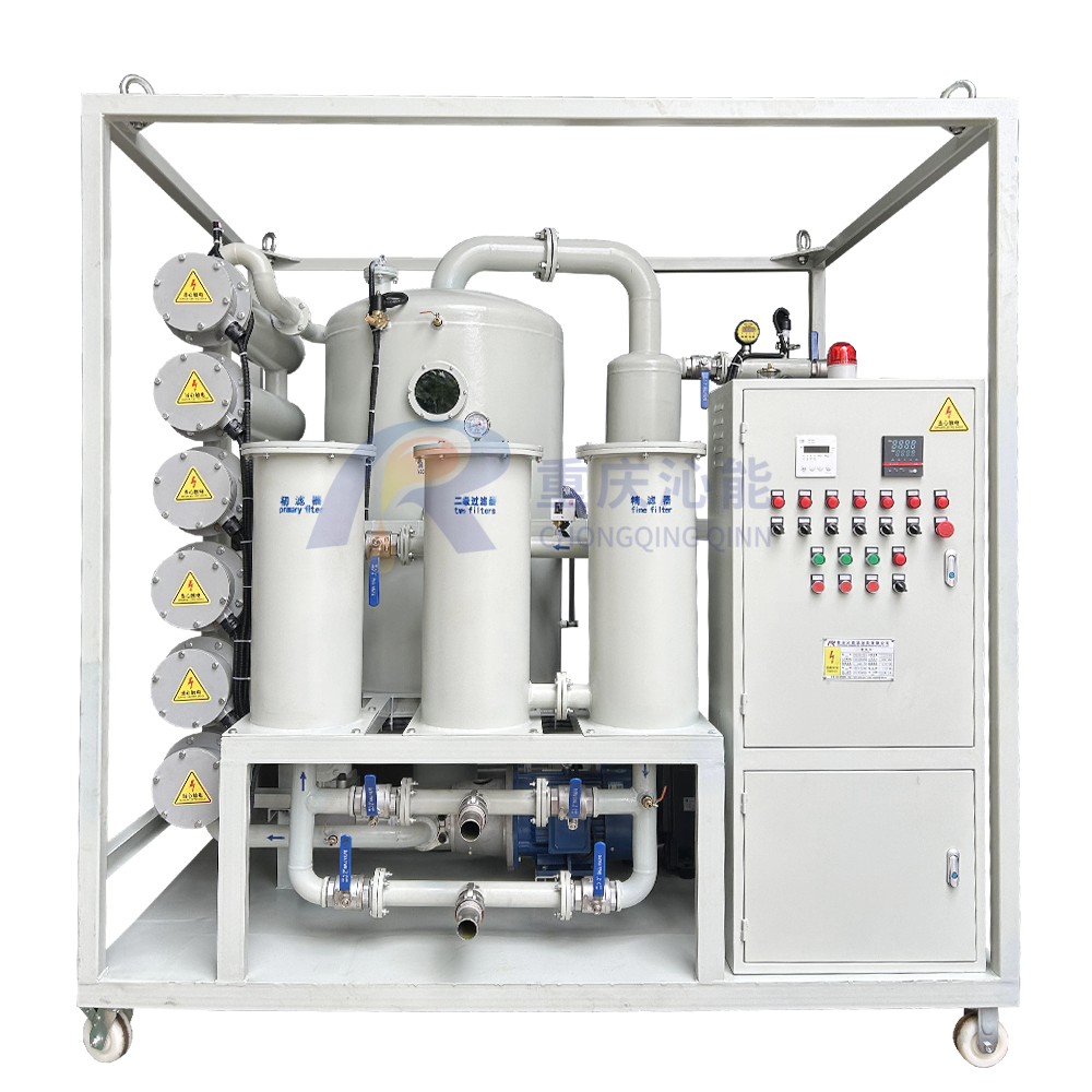 变压器热油循环时变压器油真空滤油机和变压器